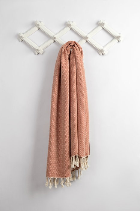 Mijölnir Toalla de playa fouta de nido de abeja - Rojo teja